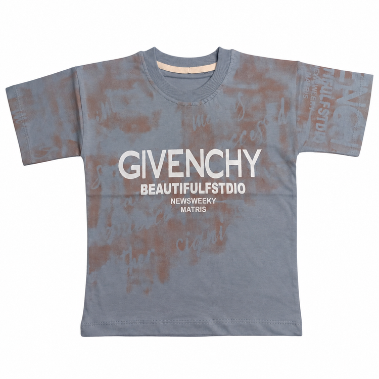 تیشرت دورس دو نخ پسرانه GIVENCHY طرح گرافیکی