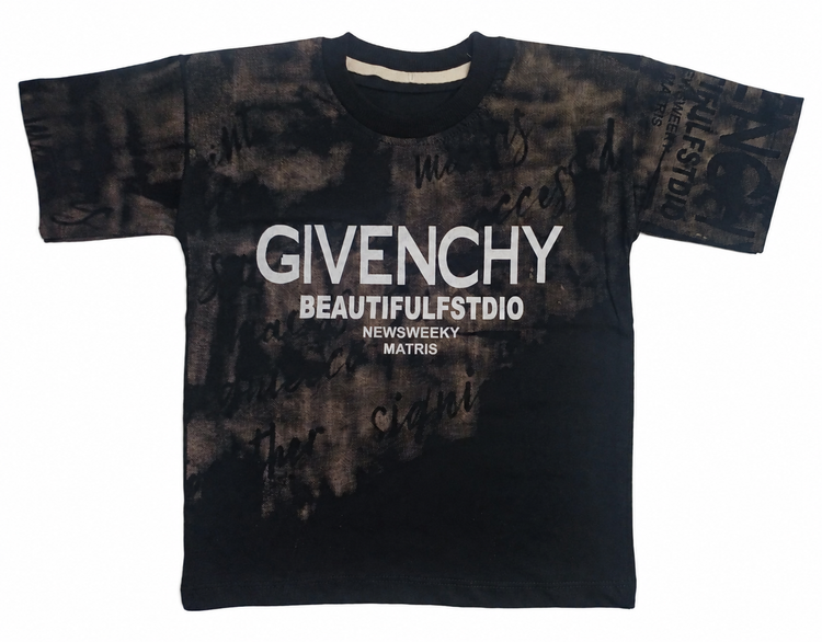 تیشرت دورس دو نخ پسرانه GIVENCHY طرح گرافیکی